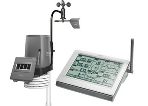 Station météo LCD thermo-hygro anémomètre pluviomètre